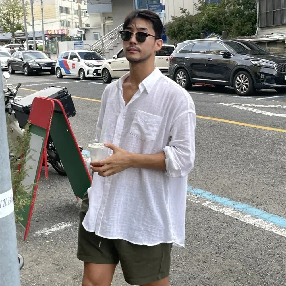 Over Size Linen Shirt