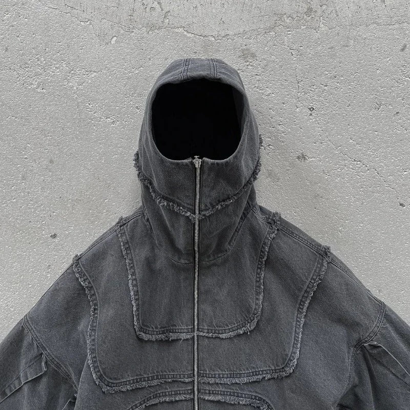 Wave Hooded Zip up Hoodie