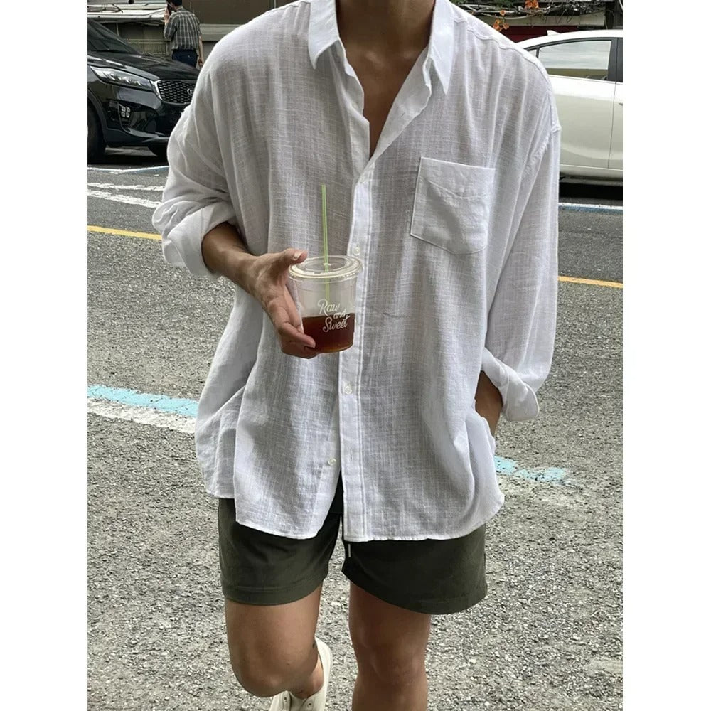 Over Size Linen Shirt