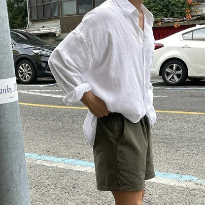 Over Size Linen Shirt